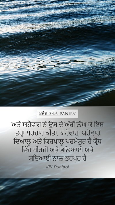 ਖ਼ਰੋਜ 34:6 PANIRV Bible Verse Image