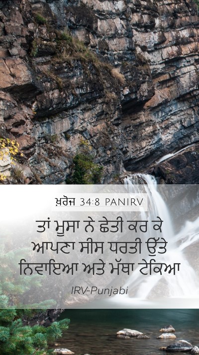 ਖ਼ਰੋਜ 34:8 PANIRV Bible Verse Image