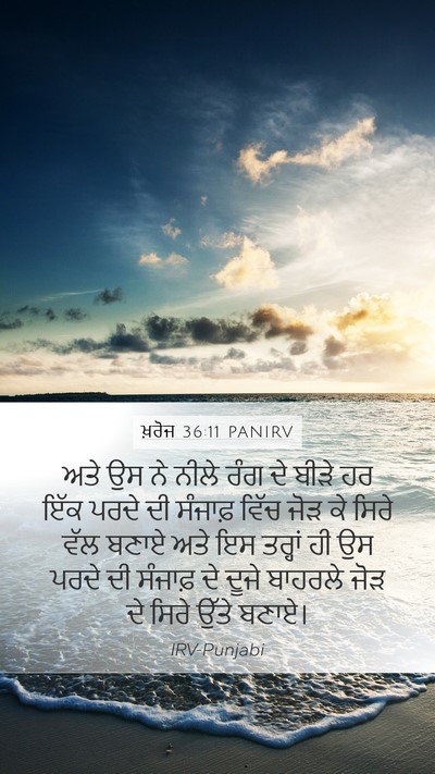 ਖ਼ਰੋਜ 36:11 PANIRV Bible Verse Image