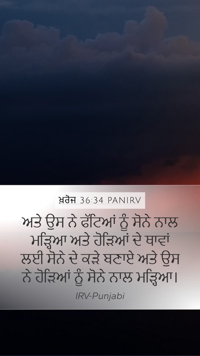 ਖ਼ਰੋਜ 36:34 PANIRV Bible Verse Image