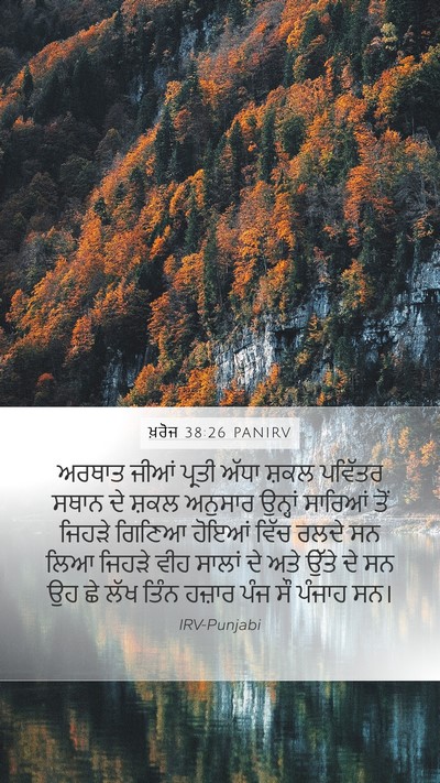 ਖ਼ਰੋਜ 38:26 PANIRV Bible Verse Image