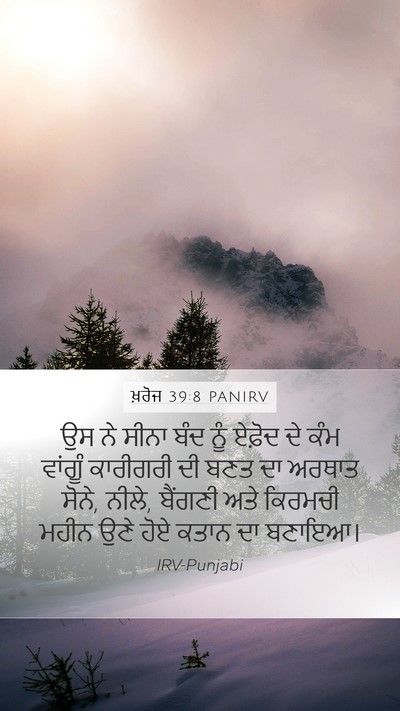 ਖ਼ਰੋਜ 39:8 PANIRV Bible Verse Image