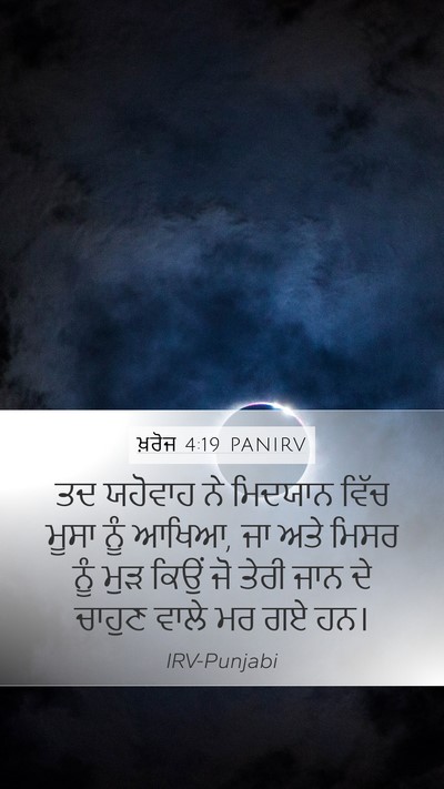 ਖ਼ਰੋਜ 4:19 PANIRV Bible Verse Image