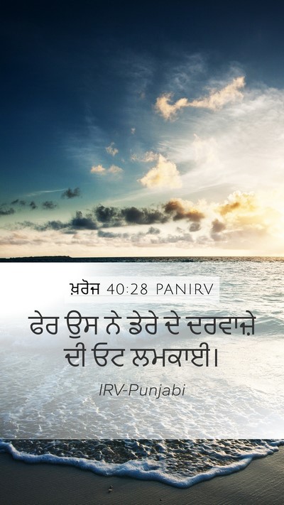 ਖ਼ਰੋਜ 40:28 PANIRV Bible Verse Image
