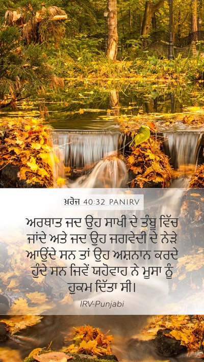 ਖ਼ਰੋਜ 40:32 PANIRV Bible Verse Image