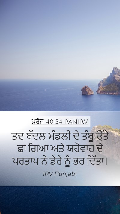 ਖ਼ਰੋਜ 40:34 PANIRV Bible Verse Image