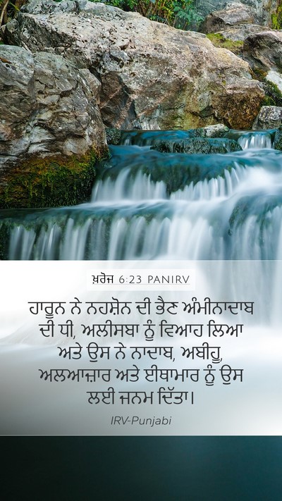 ਖ਼ਰੋਜ 6:23 PANIRV Bible Verse Image