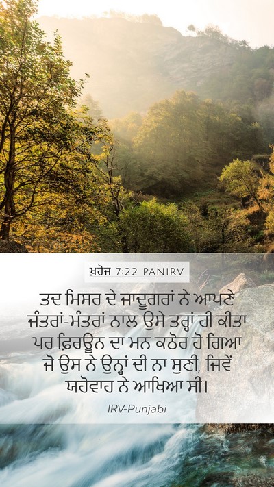 ਖ਼ਰੋਜ 7:22 PANIRV Bible Verse Image