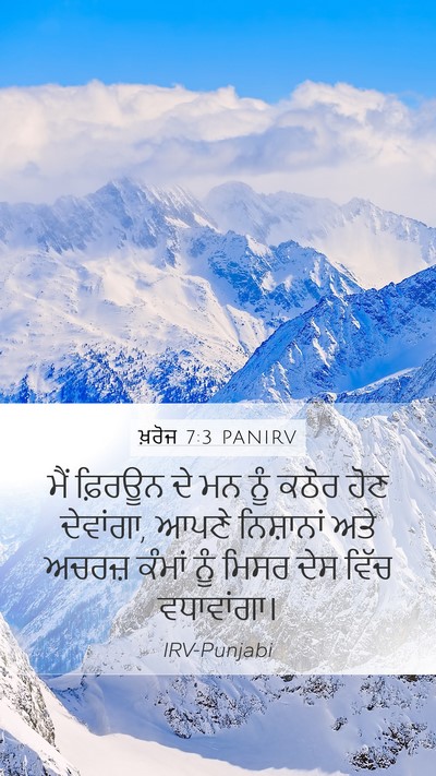 ਖ਼ਰੋਜ 7:3 PANIRV Bible Verse Image