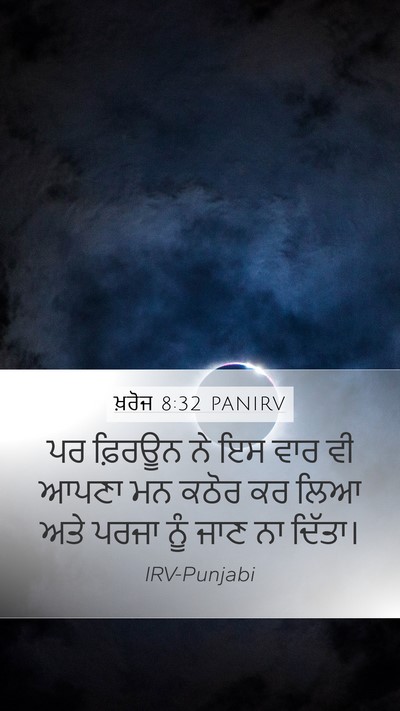 ਖ਼ਰੋਜ 8:32 PANIRV Bible Verse Image