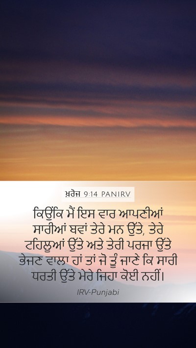 ਖ਼ਰੋਜ 9:14 PANIRV Bible Verse Image