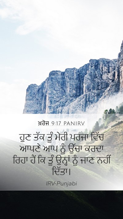 ਖ਼ਰੋਜ 9:17 PANIRV Bible Verse Image