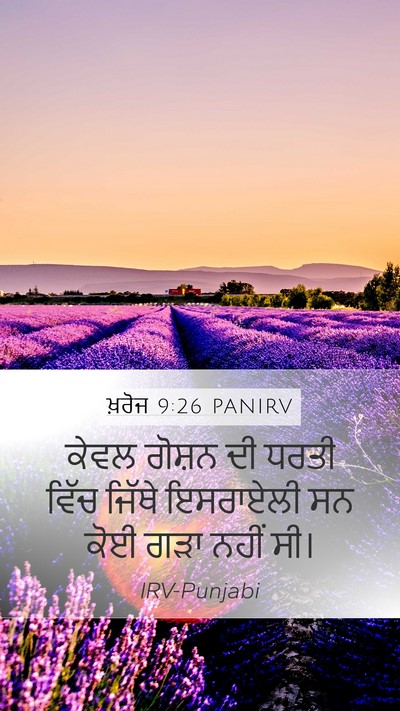 ਖ਼ਰੋਜ 9:26 PANIRV Bible Verse Image