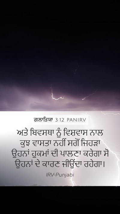 ਗਲਾਤਿਯਾ 3:12 PANIRV Bible Verse Image