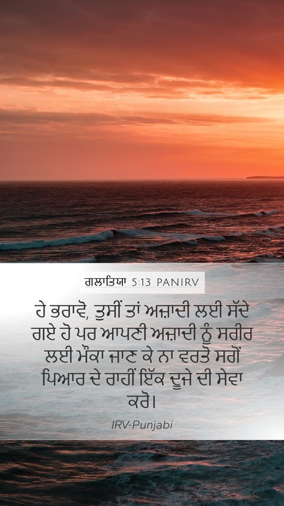 ਗਲਾਤਿਯਾ 5:13 PANIRV Bible Verse Image
