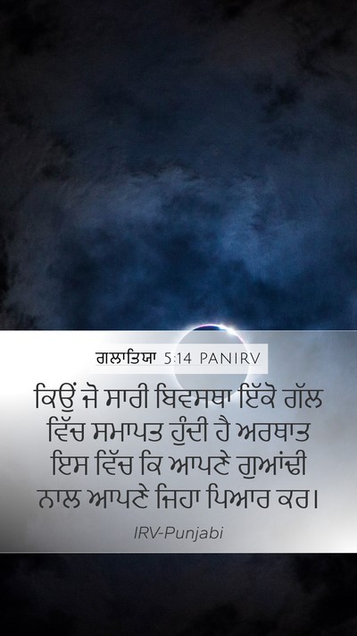 ਗਲਾਤਿਯਾ 5:14 PANIRV Bible Verse Image