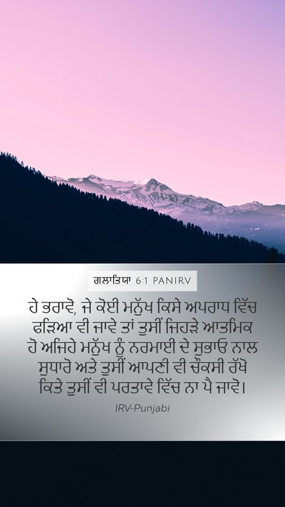 ਗਲਾਤਿਯਾ 6:1 PANIRV Bible Verse Image