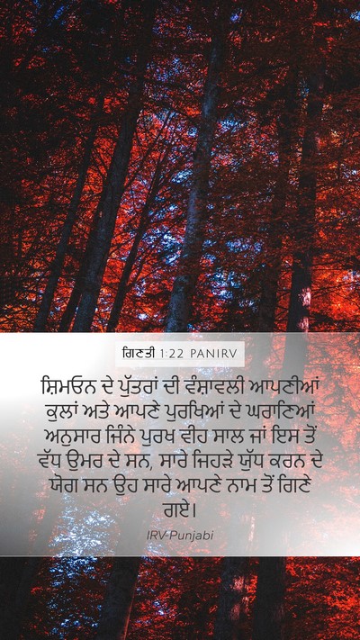 ਗਿਣਤੀ 1:22 PANIRV Bible Verse Image