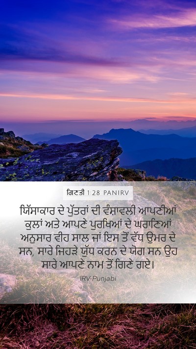 ਗਿਣਤੀ 1:28 PANIRV Bible Verse Image