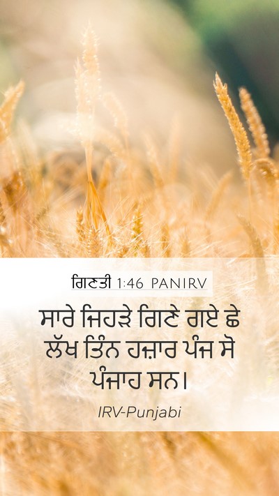 ਗਿਣਤੀ 1:46 PANIRV Bible Verse Image
