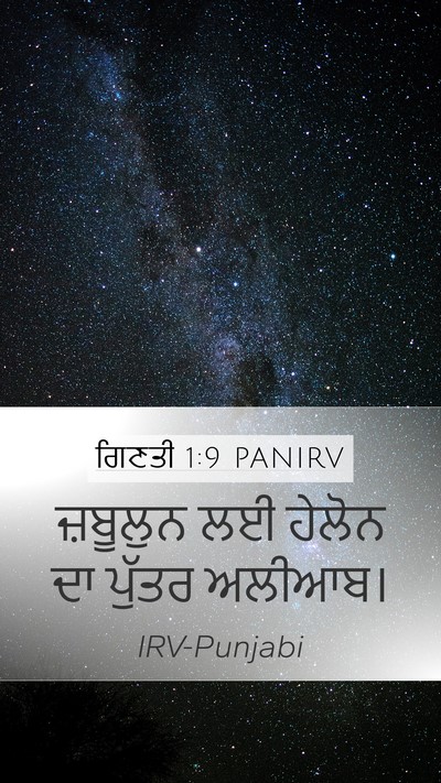 ਗਿਣਤੀ 1:9 PANIRV Bible Verse Image