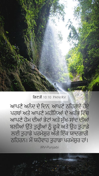 ਗਿਣਤੀ 10:10 PANIRV Bible Verse Image