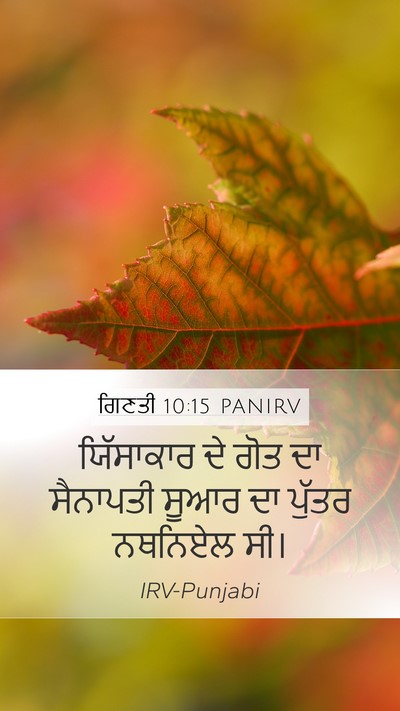ਗਿਣਤੀ 10:15 PANIRV Bible Verse Image