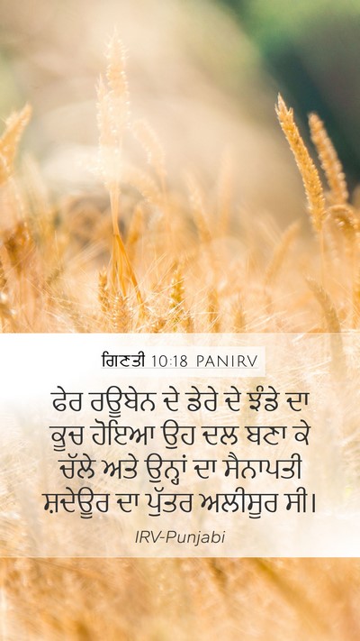 ਗਿਣਤੀ 10:18 PANIRV Bible Verse Image