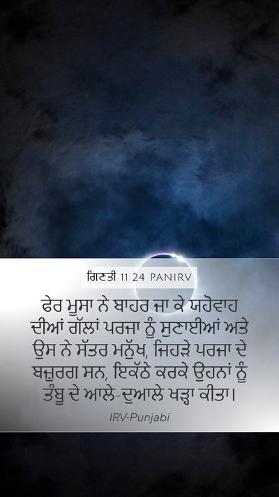 ਗਿਣਤੀ 11:24 PANIRV Bible Verse Image
