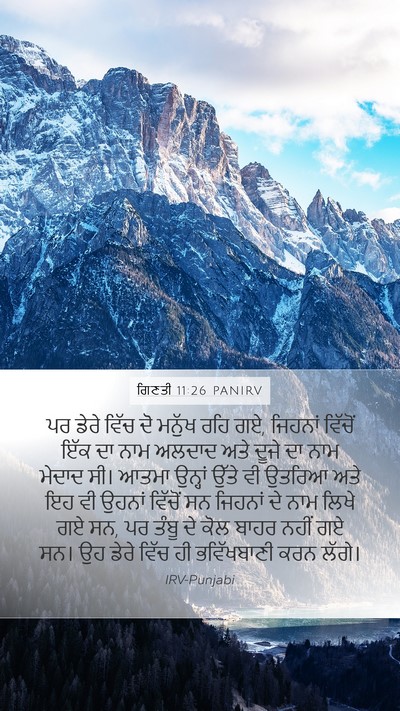 ਗਿਣਤੀ 11:26 PANIRV Bible Verse Image