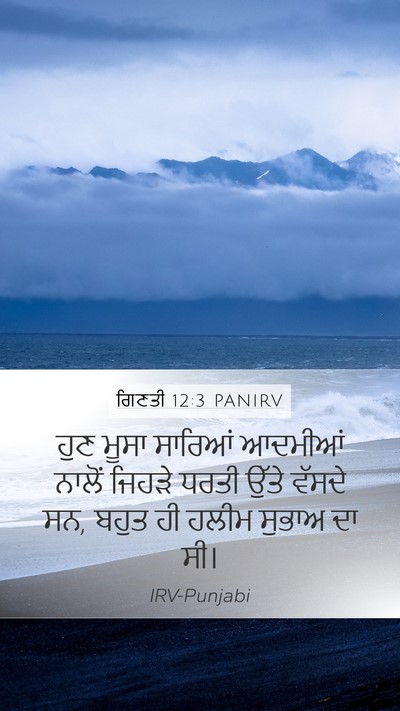 ਗਿਣਤੀ 12:3 PANIRV Bible Verse Image