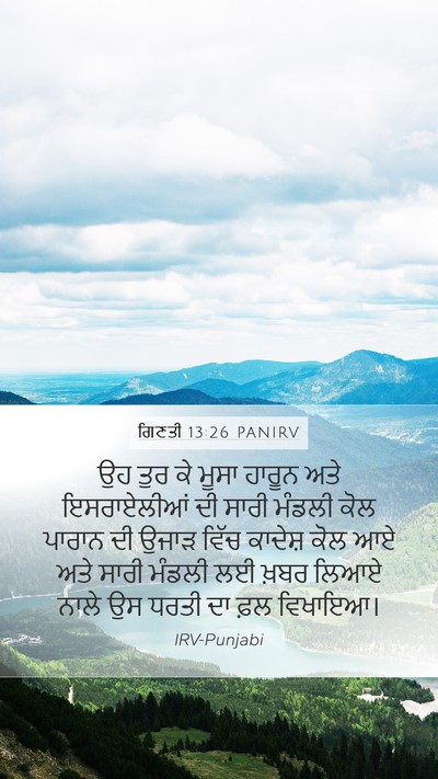 ਗਿਣਤੀ 13:26 PANIRV Bible Verse Image