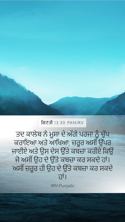 ਗਿਣਤੀ 13:30 PANIRV Bible Verse Image