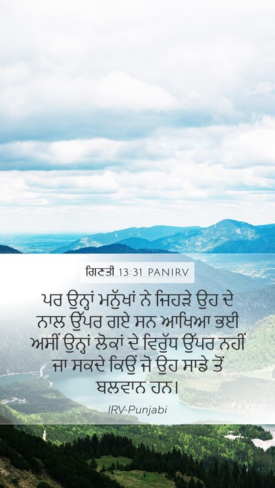 ਗਿਣਤੀ 13:31 PANIRV Bible Verse Image