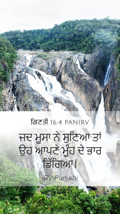 ਗਿਣਤੀ 16:4 PANIRV Bible Verse Image