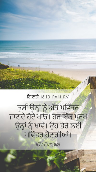 ਗਿਣਤੀ 18:10 PANIRV Mobile Phone Wallpaper - ਤੁਸੀਂ ਉਨ੍ਹਾਂ ਨੂੰ - Mobile Bible Verse Wallpaper