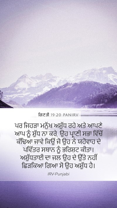 ਗਿਣਤੀ 19:20 PANIRV Bible Verse Image