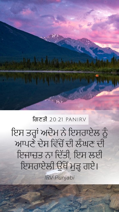 ਗਿਣਤੀ 20:21 PANIRV Bible Verse Image