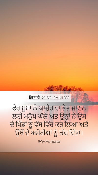 ਗਿਣਤੀ 21:32 PANIRV Bible Verse Image