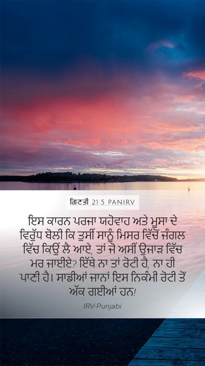 ਗਿਣਤੀ 21:5 PANIRV Bible Verse Image