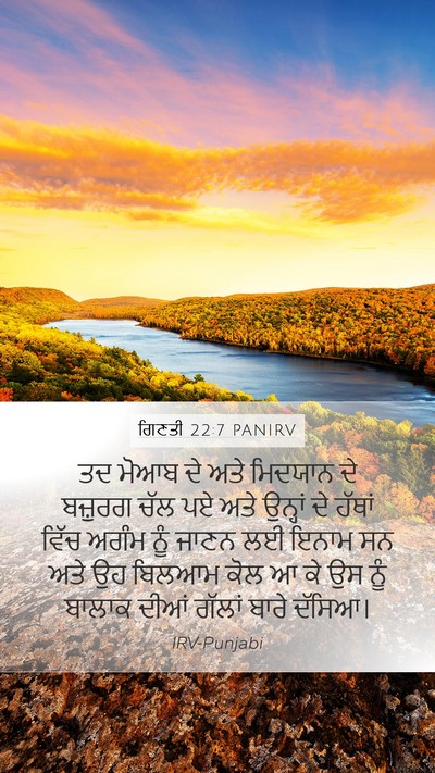 ਗਿਣਤੀ 22:7 PANIRV Bible Verse Image