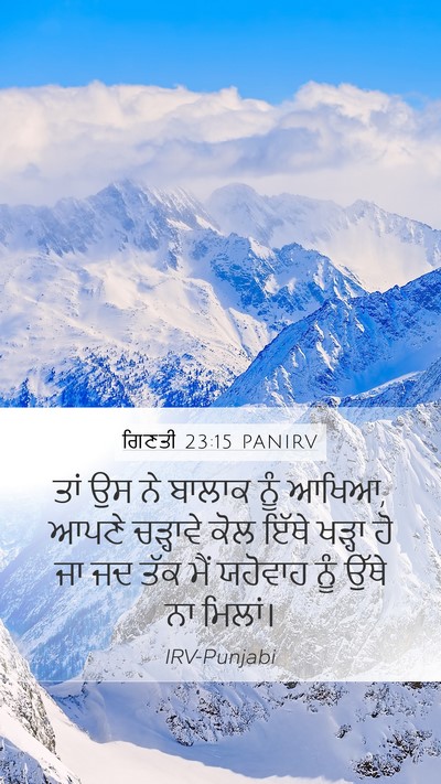 ਗਿਣਤੀ 23:15 PANIRV Bible Verse Image