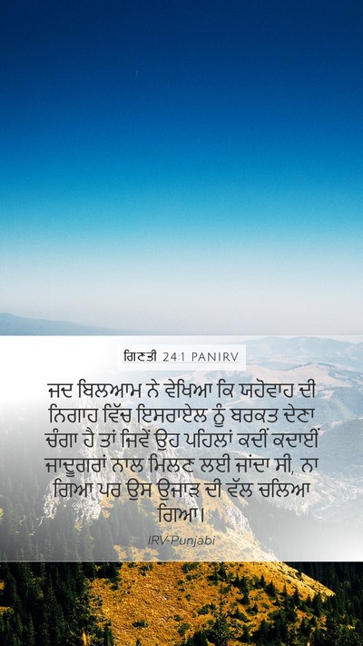 ਗਿਣਤੀ 24:1 PANIRV Bible Verse Image