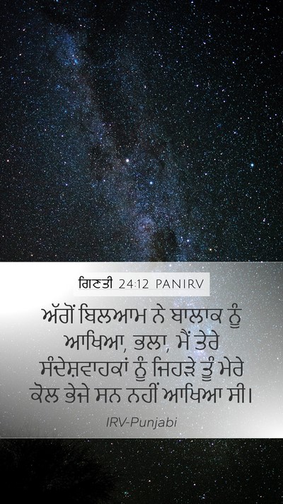 ਗਿਣਤੀ 24:12 PANIRV Bible Verse Image