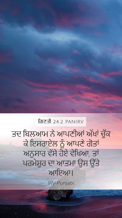 ਗਿਣਤੀ 24:2 PANIRV Bible Verse Image