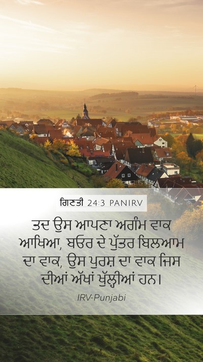 ਗਿਣਤੀ 24:3 PANIRV Bible Verse Image