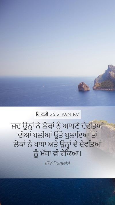 ਗਿਣਤੀ 25:2 PANIRV Bible Verse Image