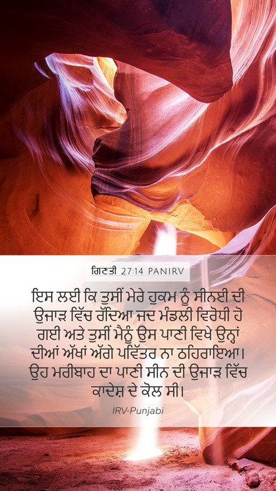 ਗਿਣਤੀ 27:14 PANIRV Bible Verse Image