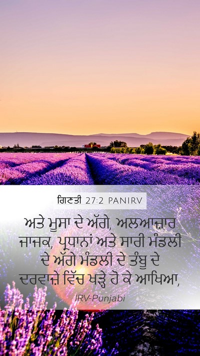 ਗਿਣਤੀ 27:2 PANIRV Bible Verse Image