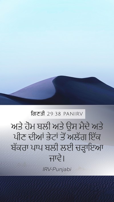 ਗਿਣਤੀ 29:38 PANIRV Bible Verse Image